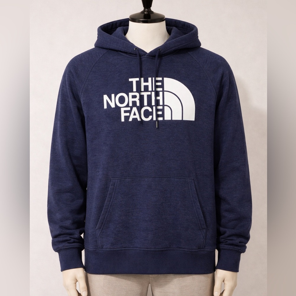 The North Face Women’s Medium Navy Pullover Hoodie Logo Sweatshirt